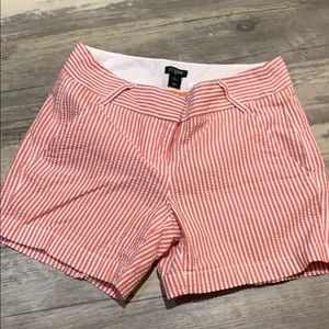 J Crew City Fit Seersucker Shorts